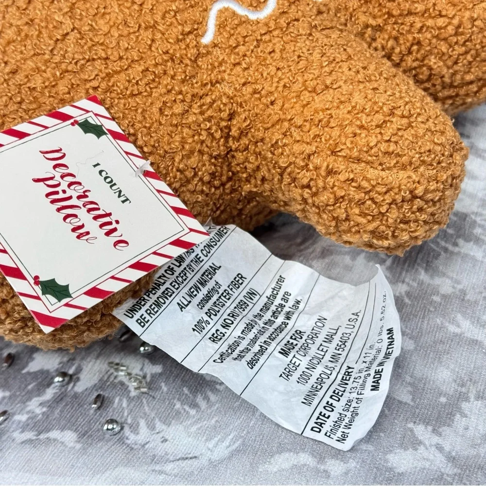 NEW Target Bullseye Playground Gingerbread Christmas Pillows